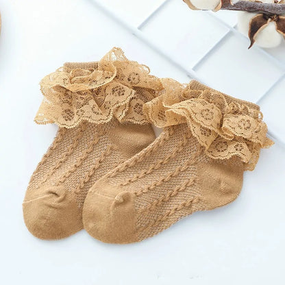 Lace Ruffle Socks