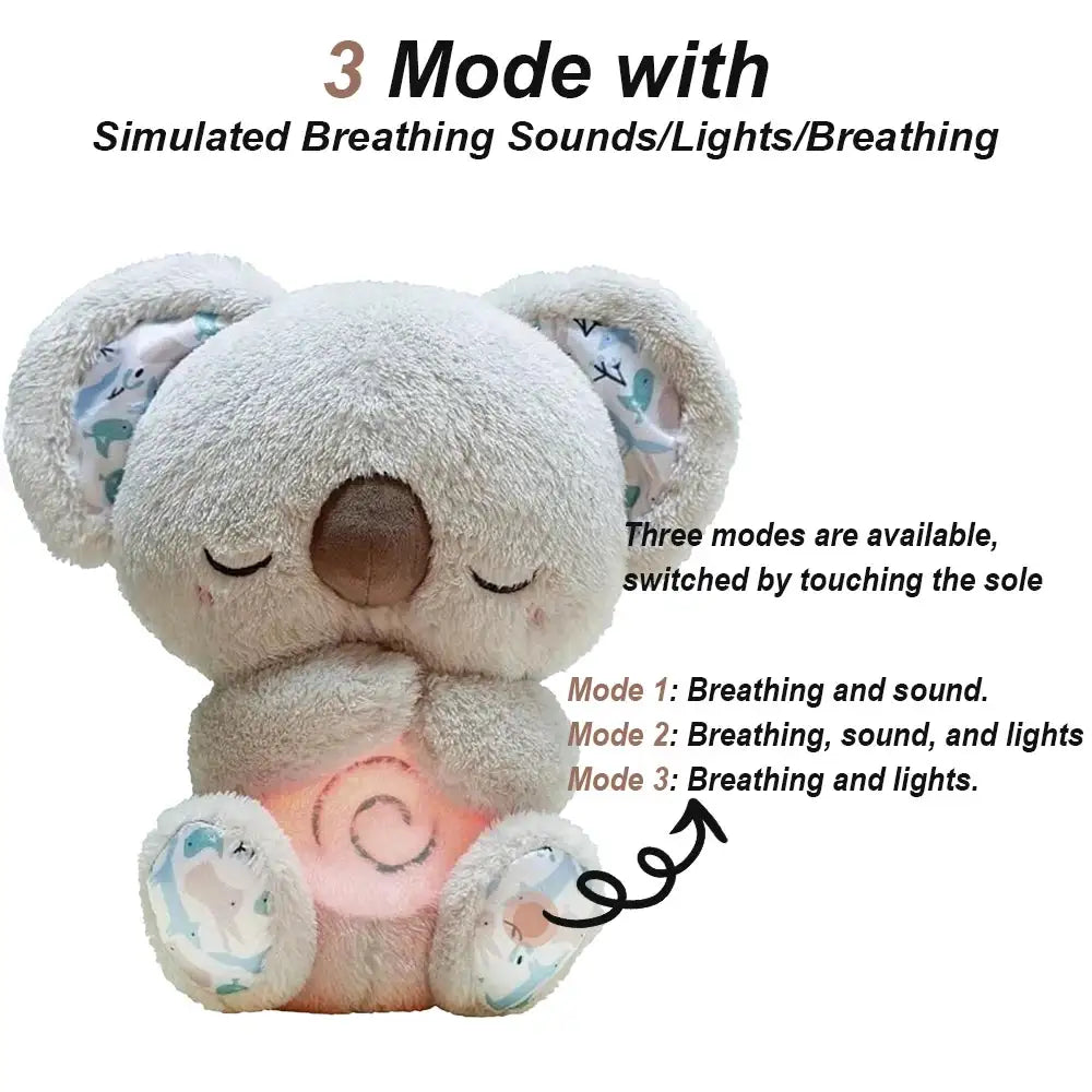 Breathing Koala Plushie with Light & Lullabies