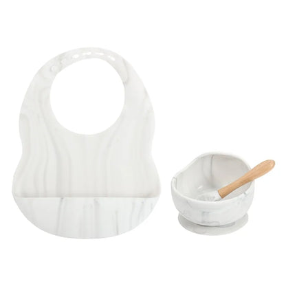 Silicone Bib Set with Bowl and Spoon