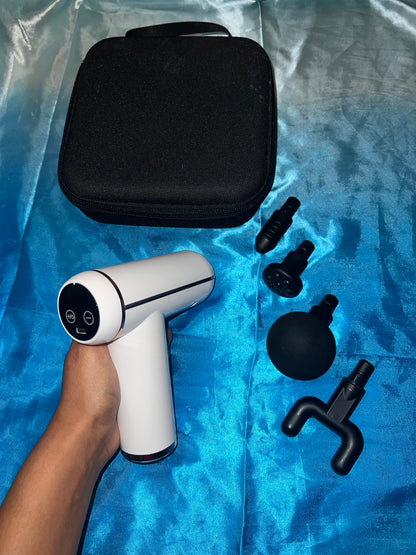 Portable, Powerful Massage Gun Set with 4 Massage Heads