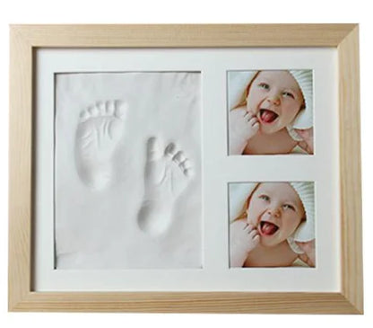 Baby Hand & Footprint Kit with Wooden Frame