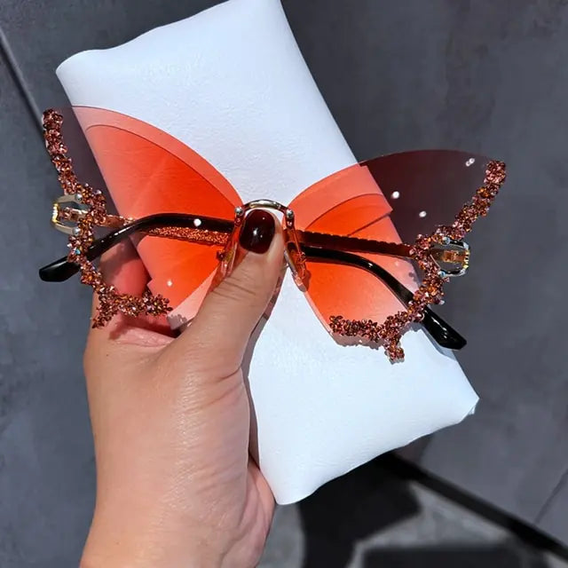 Butterfly Crystal Sunglasses