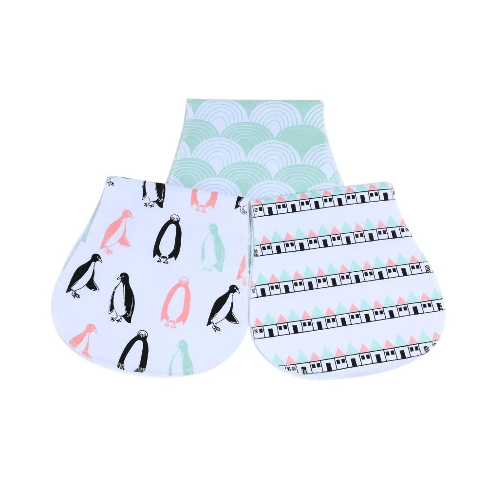 Soft Burp Cloths Set - 3 Pieces