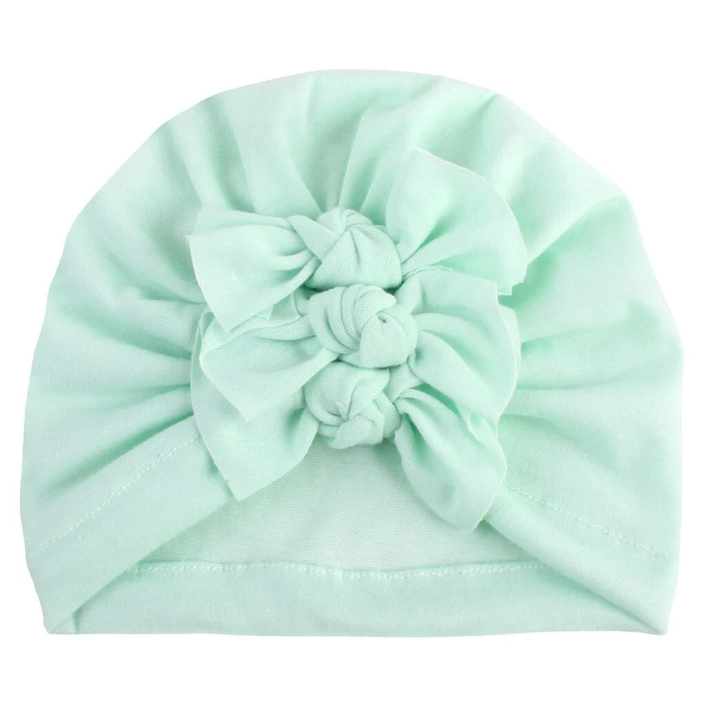 Triple Bow Baby Hat