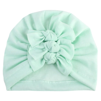 Triple Bow Baby Hat