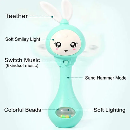 Light-Up Teething Rattle with Music