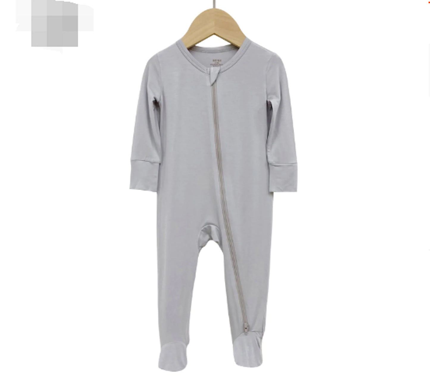 Bamboo Baby Bodysuit with Zipper