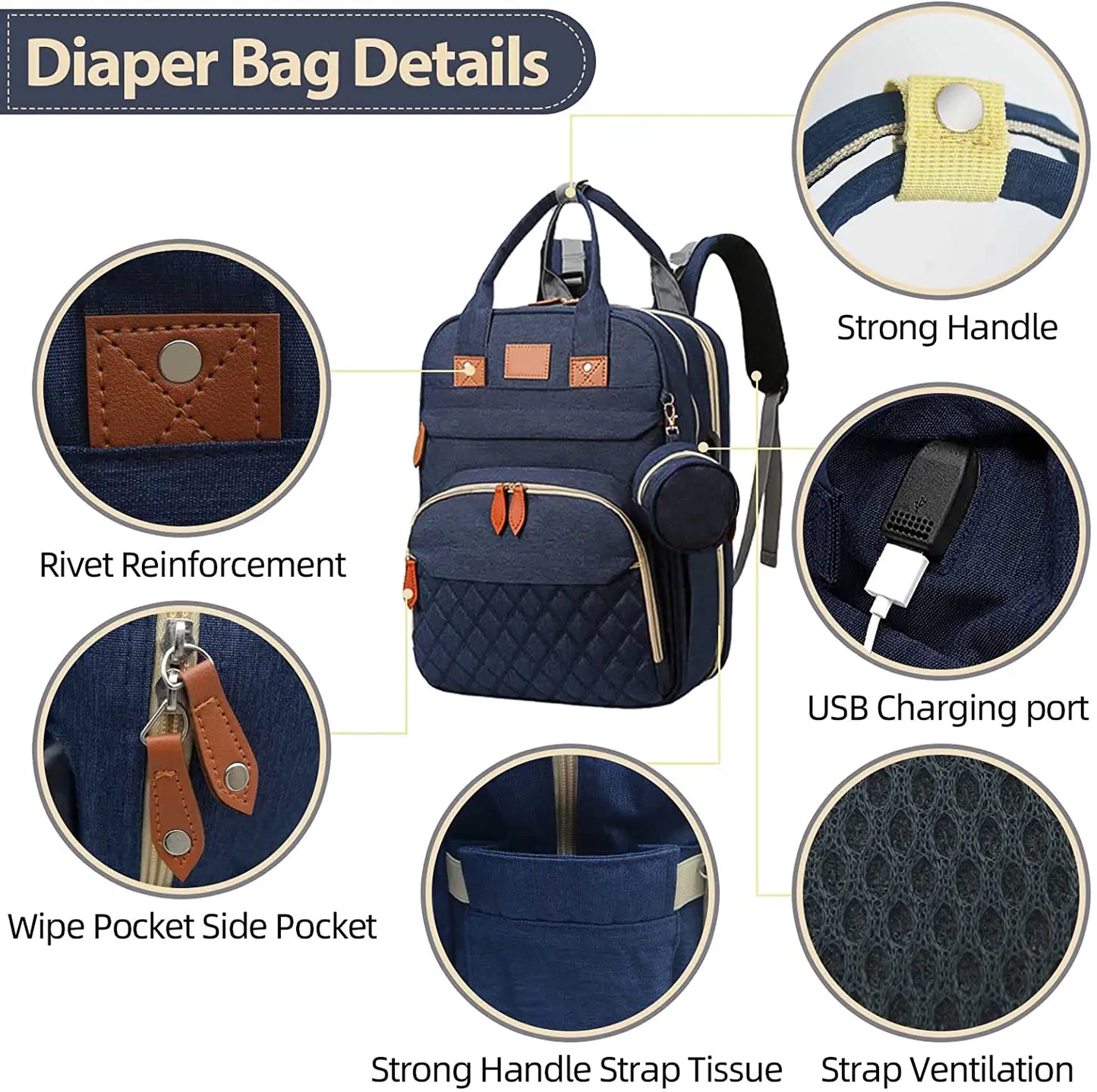 Change & Chill Backpack: Diaper Bag with Changing Station/Playpen/Bed