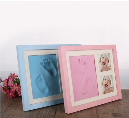 Baby Hand & Footprint Kit with Wooden Frame