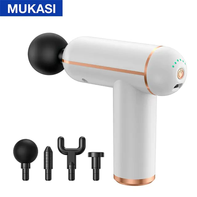 Portable, Powerful Massage Gun Set with 4 Massage Heads