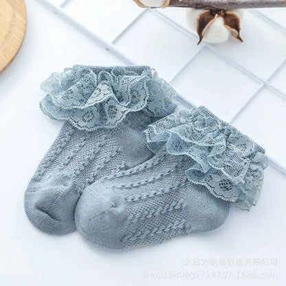 Lace Ruffle Socks