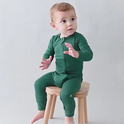 Bamboo Baby Bodysuit with Zipper