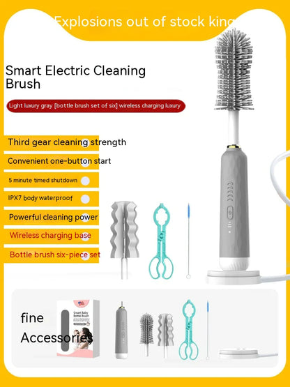 Electric Bottle and Cup Cleaning Brush