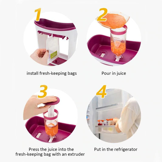 DIY Squeeze Food Pouch Station