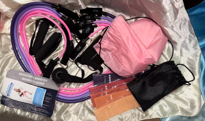 BlissFit Resistance Bands 150lb Set with Accessories