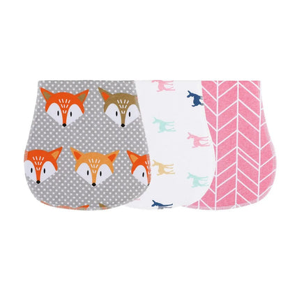 Soft Burp Cloths Set - 3 Pieces