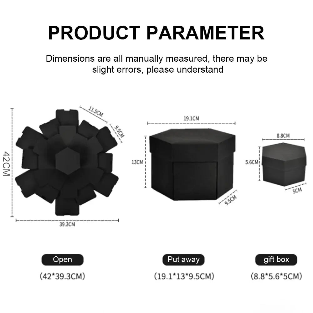 Photo Explosion Box with Gift Box in the Middle