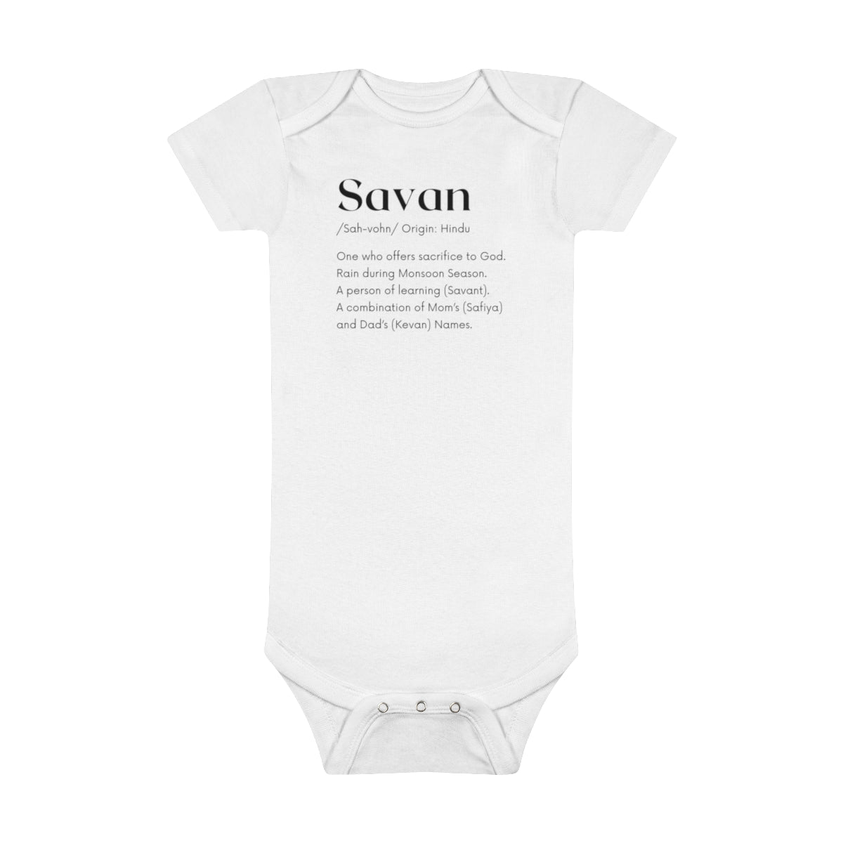 Divine Definition Baby Name Meaning Onesie®