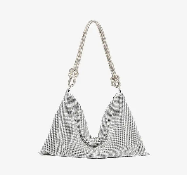 Sparkling Diamond Double-Loop Bag