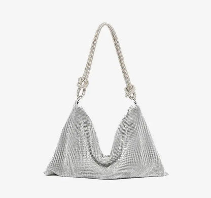 Sparkling Diamond Double-Loop Bag