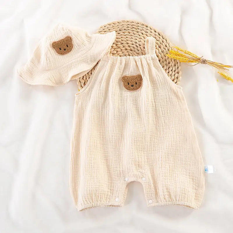 Baby Bear Jumpsuit with Hat