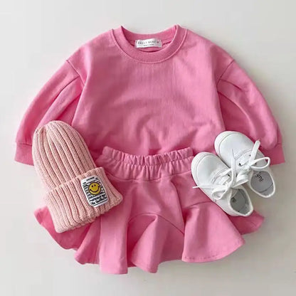 Baby Sweatshirt and Skirt Set