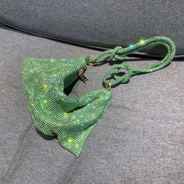 Sparkling Diamond Double-Loop Bag