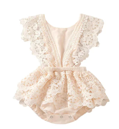 Lovely Lace Baby Onesie