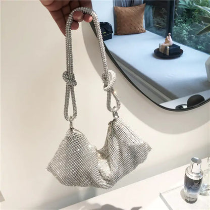 Sparkling Diamond Double-Loop Bag