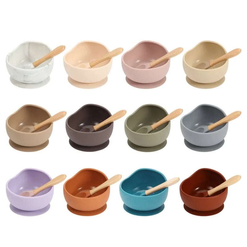 Silicone Bib Set with Bowl and Spoon