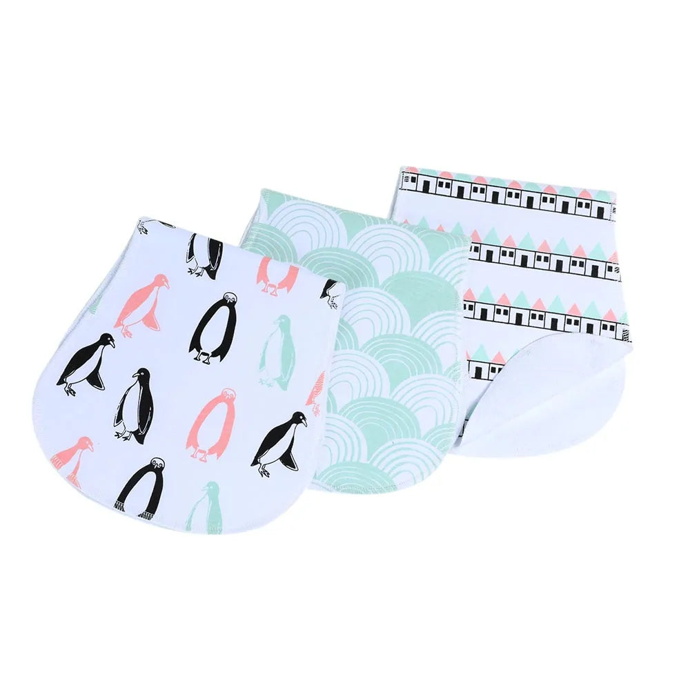 Soft Burp Cloths Set - 3 Pieces