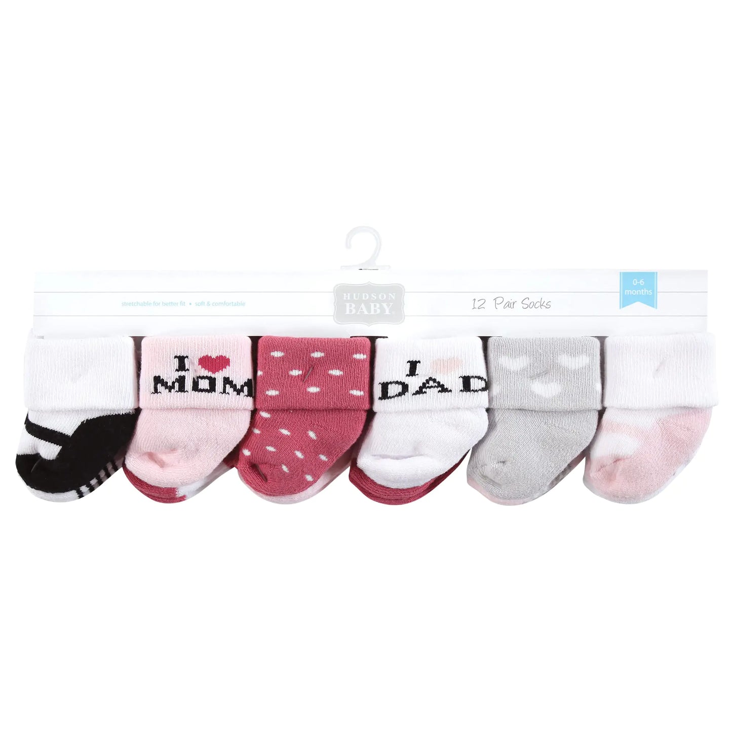 12 Pack Baby Girl Socks Set