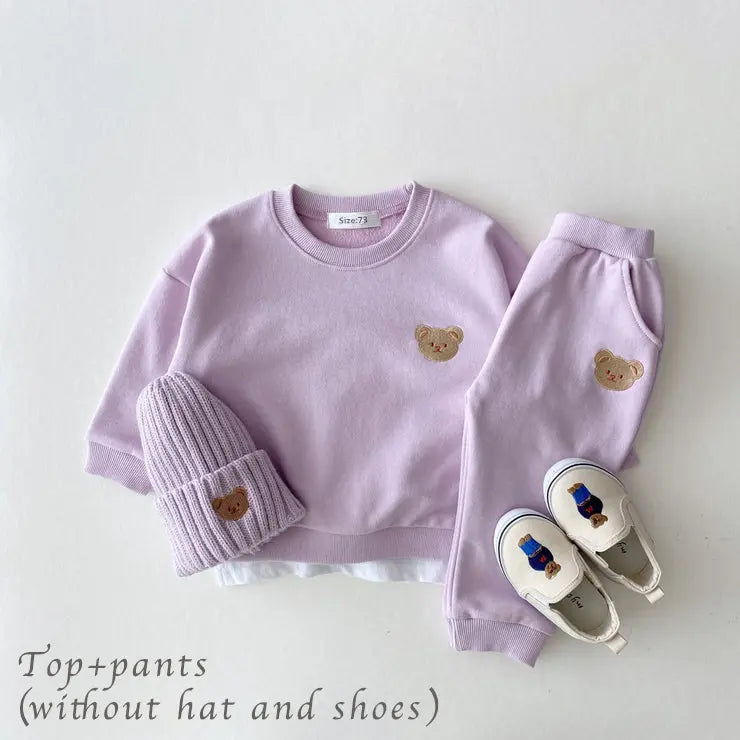 Teddy Bear Sweatshirt Set