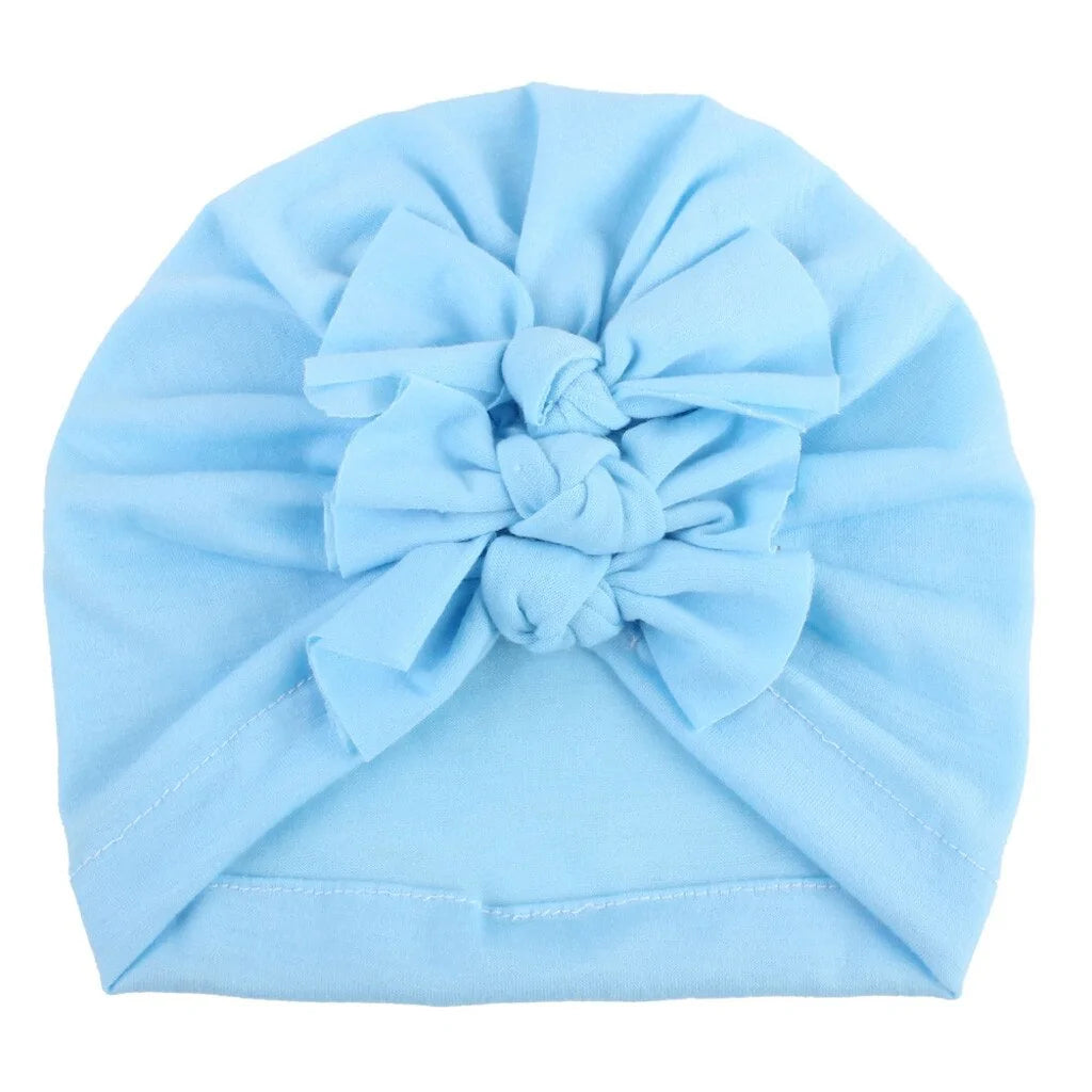 Triple Bow Baby Hat