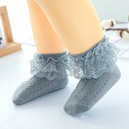 Lace Ruffle Socks