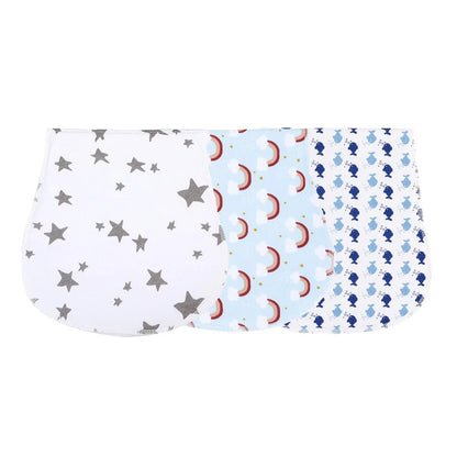 Soft Burp Cloths Set - 3 Pieces