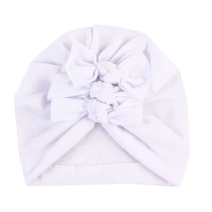 Triple Bow Baby Hat