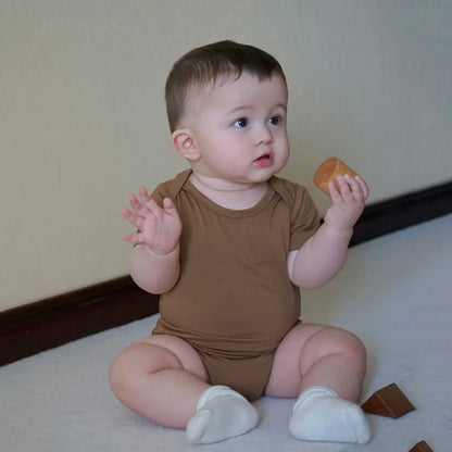 Short & Long Sleeve Bamboo Baby Onesie