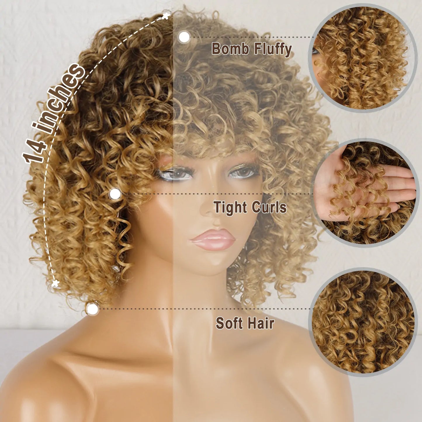 Purely Curly Wig ⅏ Blonde or Black