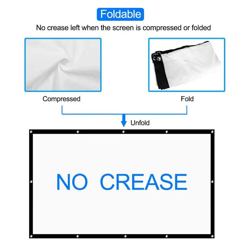 60-120 Inch Projector Screen