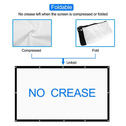 60-120 Inch Projector Screen