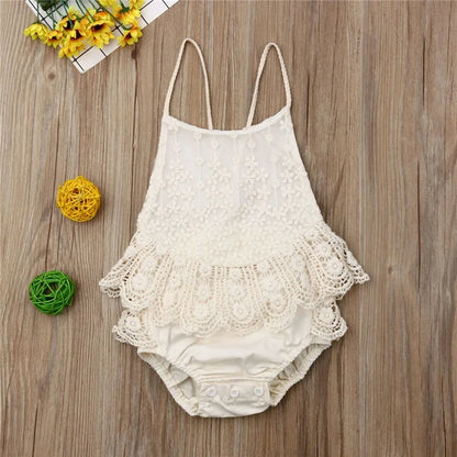 Lovely Lace Baby Onesie