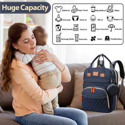 Change & Chill Backpack: Diaper Bag with Changing Station/Playpen/Bed