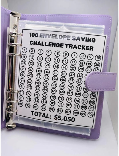 $5050 Fortune Folders: 100 Envelope Savings Challenge Binder