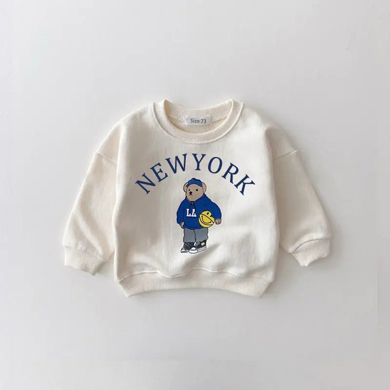 New York Baby Bear Sweatsuit Set