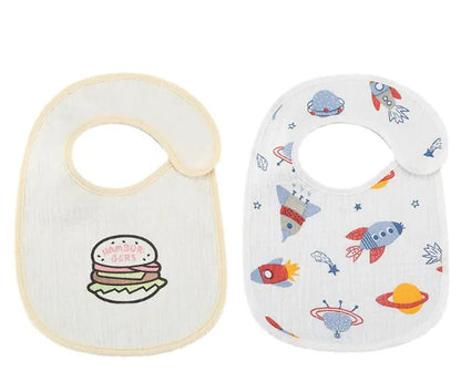 Adorable Waterproof Bib Set