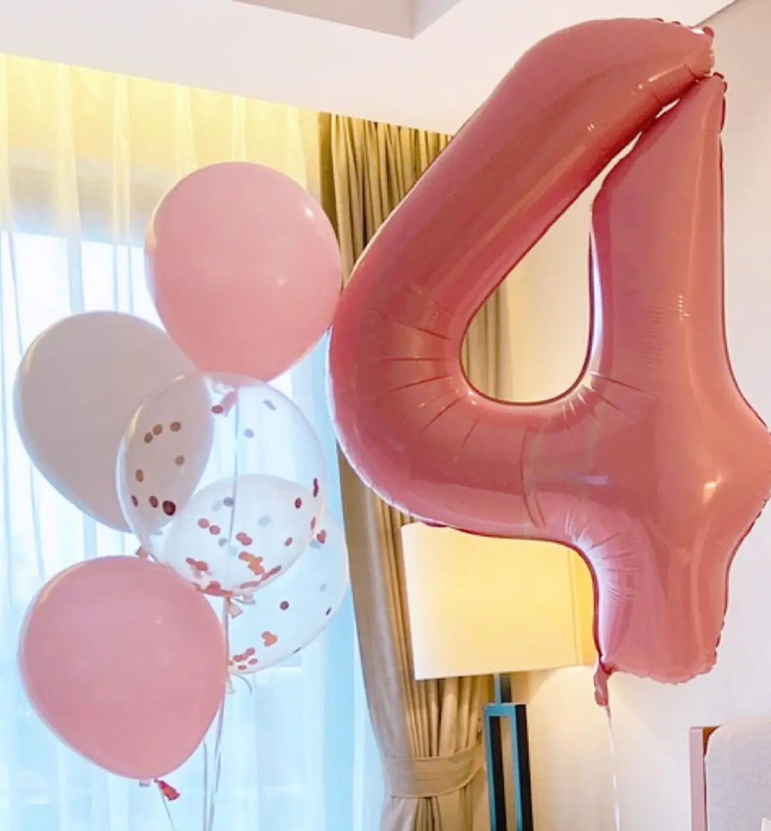 Foil Number Balloon With Crown