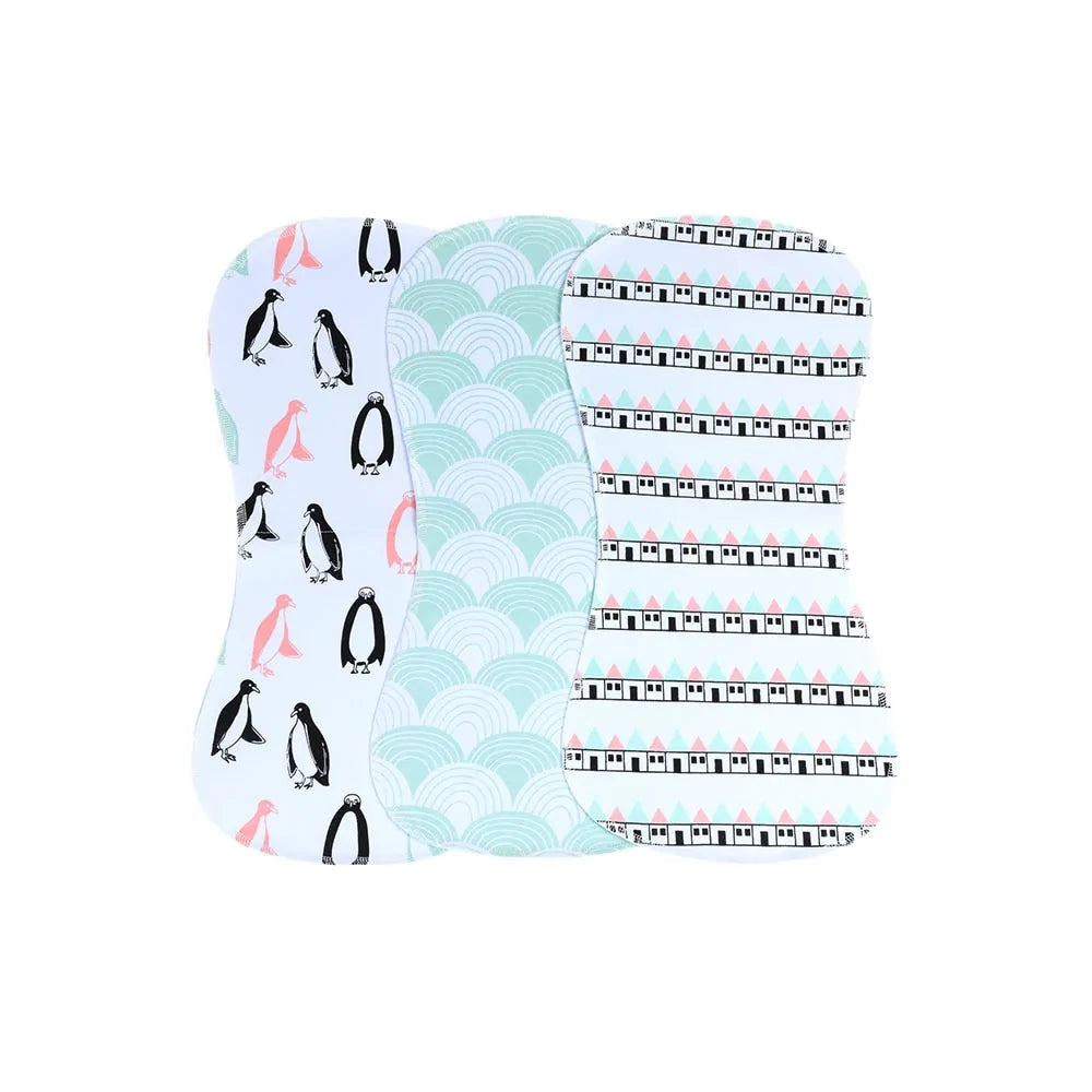 Soft Burp Cloths Set - 3 Pieces