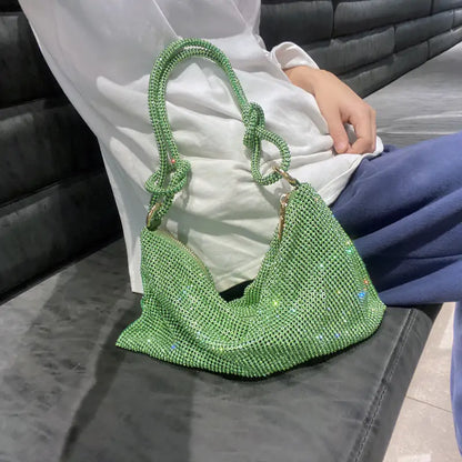 Sparkling Diamond Double-Loop Bag