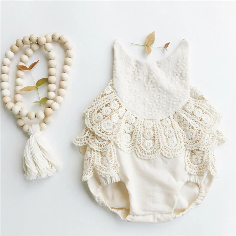 Lovely Lace Baby Onesie